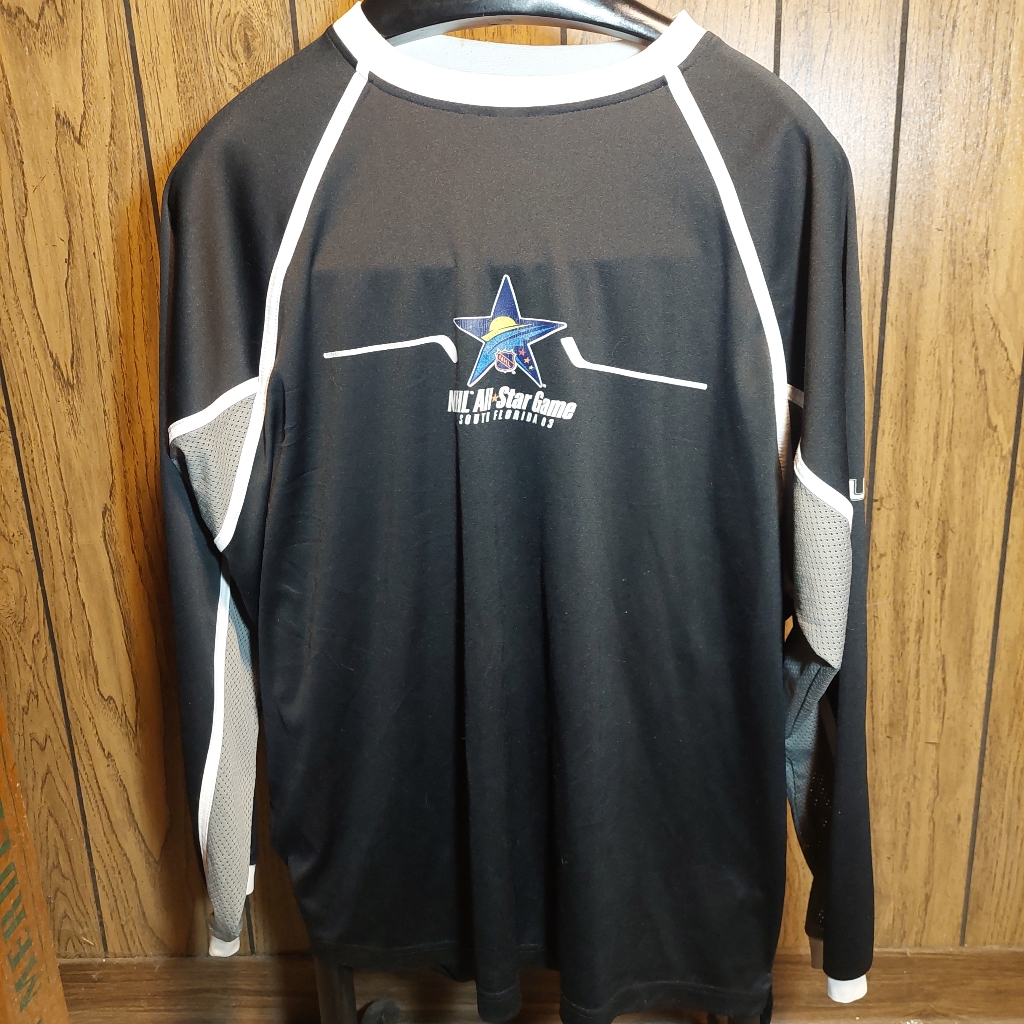 Black Nhl 2003 AllStar Game Long Sleeve Jersey South Florida Large